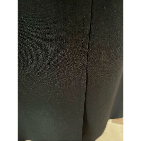 NWT SZ 16 Kasper Pencil Skirt in BLACK Front/Back Double Seamed Detail and Back - Picture 7 of 12